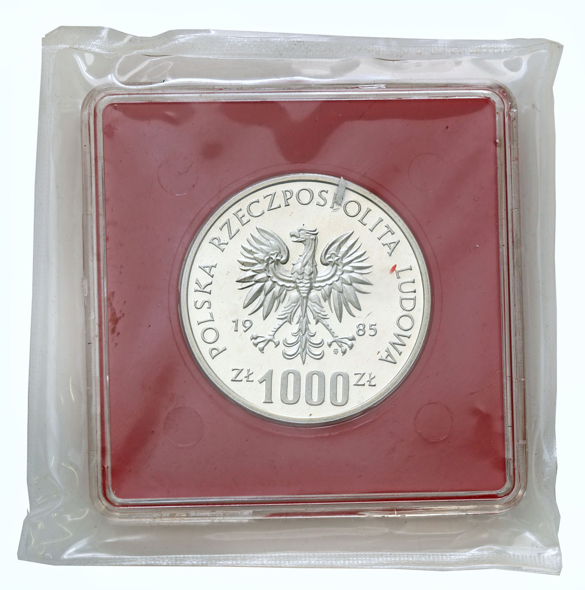 PRL. PRÓBA srebro 1.000 złotych 1985 Przemysław II